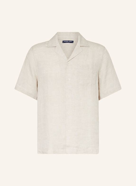 FRESCOBOL CARIOCA Resorthemd ANGELO Comfort Fit aus Leinen ECRU