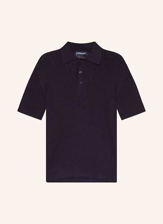 FRESCOBOL CARIOCA Strick-Poloshirt VIDAL Regular Fit DUNKELBLAU