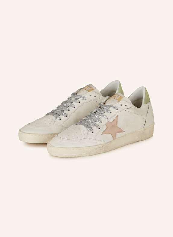 GOLDEN GOOSE Sneaker BALL STAR WEISS/ HELLGRÜN/ ROSA