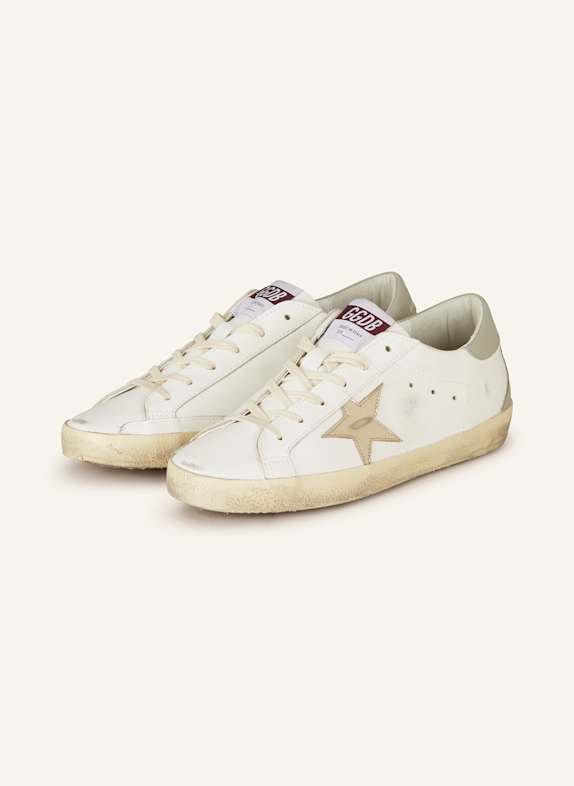 GOLDEN GOOSE Sneaker SUPER STAR WEISS/ GRAU
