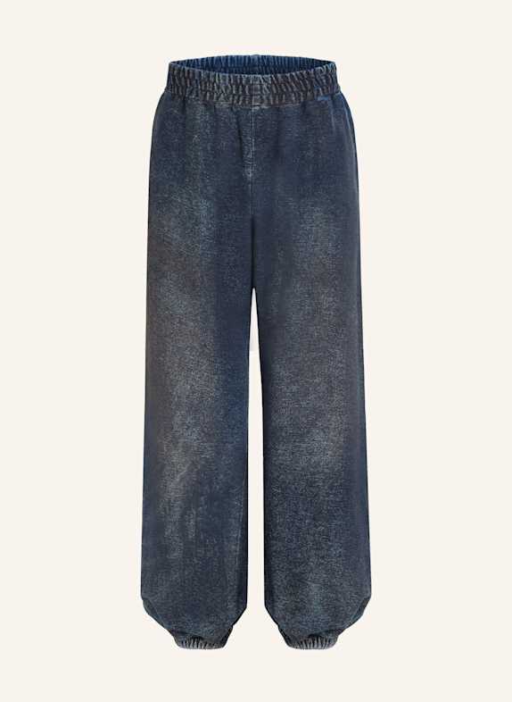Palm Angels Pants in jogger style DARK BLUE/ BLACK