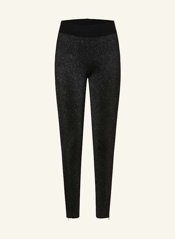 MALINA Leggings MELLA mit Glitzergarn SCHWARZ