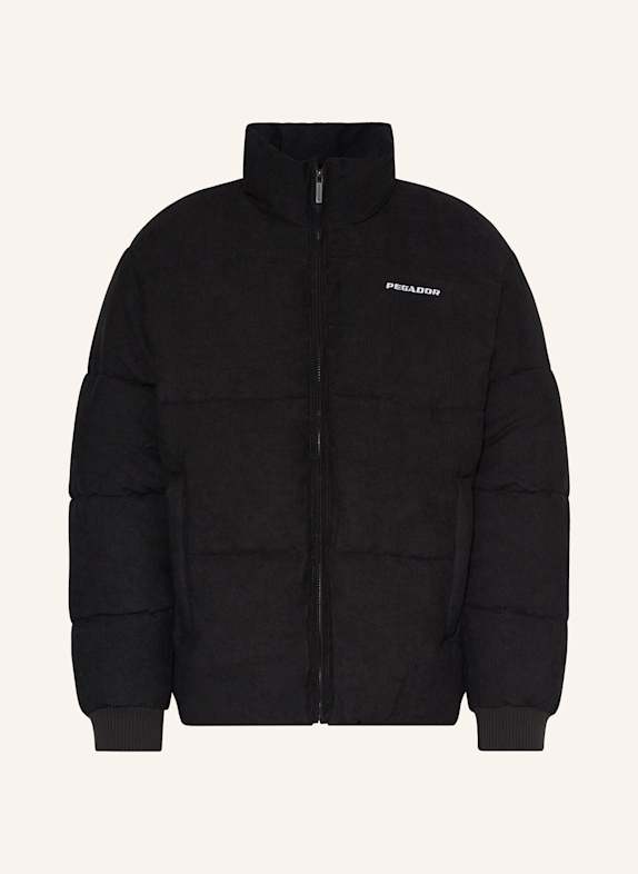 PEGADOR Steppjacke SOLIN aus Cord SCHWARZ
