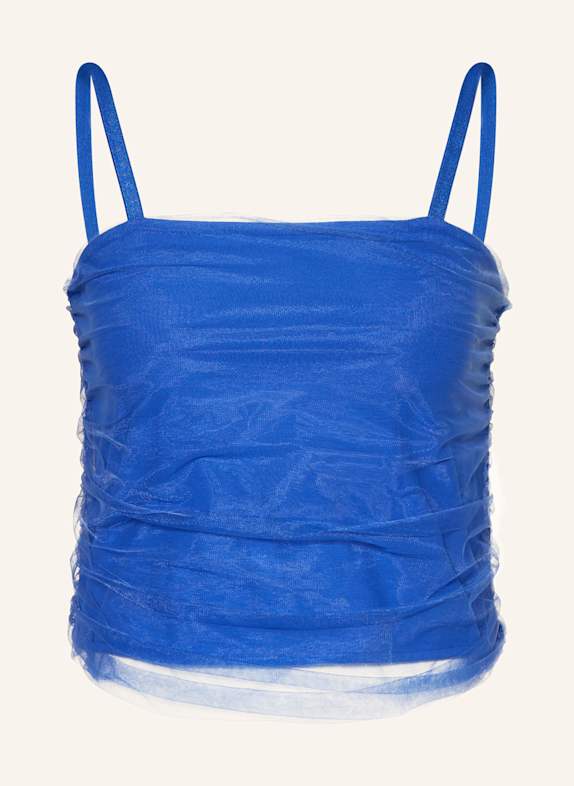 RIANI Cropped-Top mit Tüll BLAU