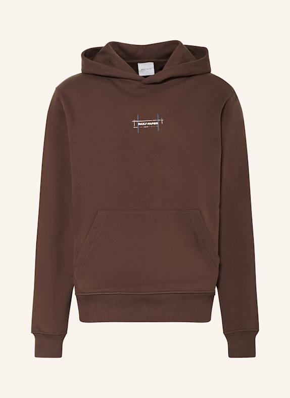 DAILY PAPER BLUEPRINT hoodie BROWN
