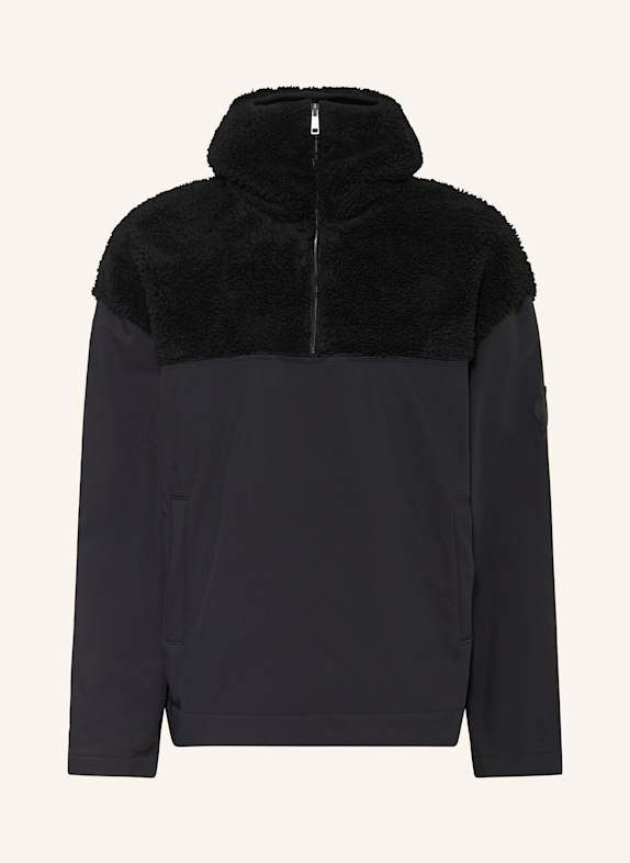 DAILY PAPER RAKA slip-on jacket in mixed materials BLACK