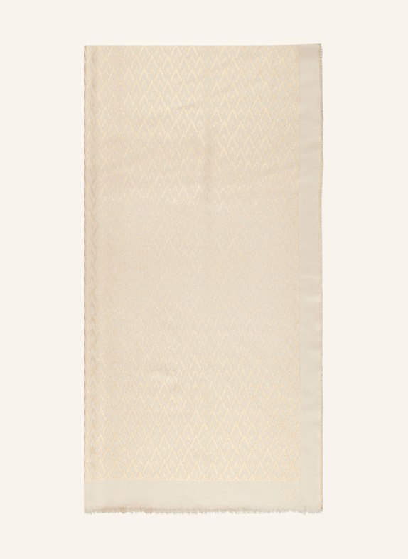 VALENTINO GARAVANI Stola mit Seide und Glitzergarn BEIGE