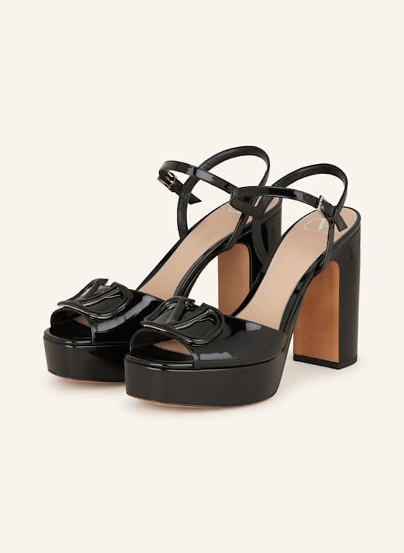 VALENTINO GARAVANI Plateau-Sandaletten VLOGO SIGNATURE SCHWARZ