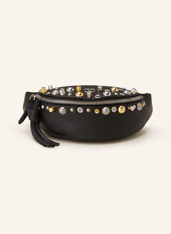 VALENTINO GARAVANI Gürteltasche NELLCÔTE SCHWARZ/ GOLD/ SILBER