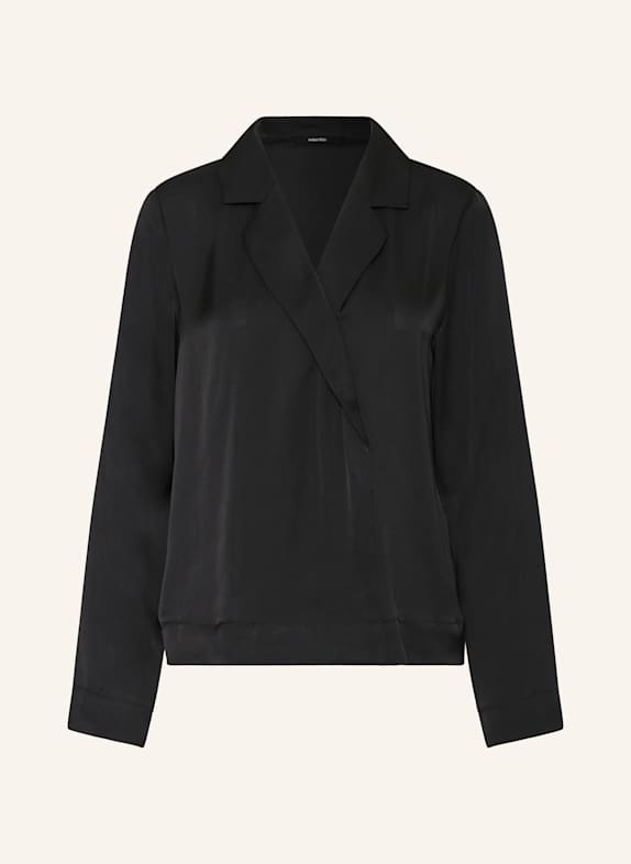 someday Blusenshirt ZARINA aus Satin SCHWARZ