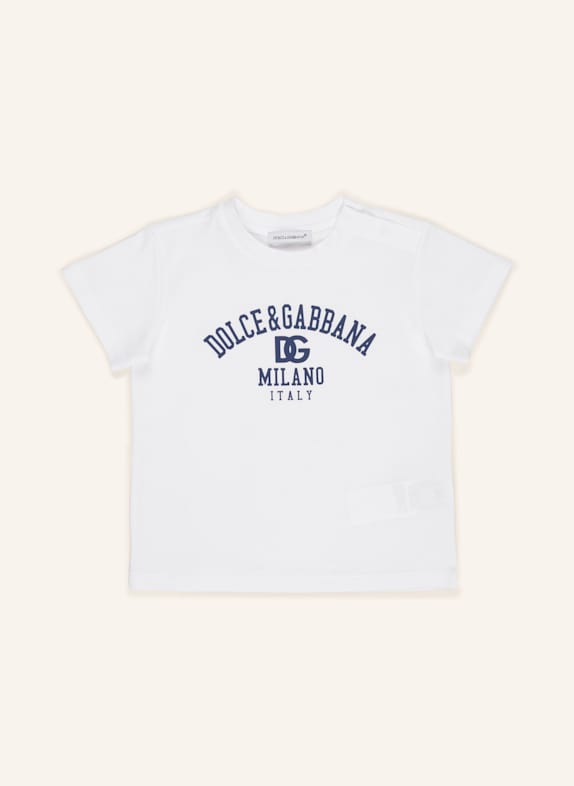 DOLCE & GABBANA T-Shirt WEISS/ DUNKELBLAU
