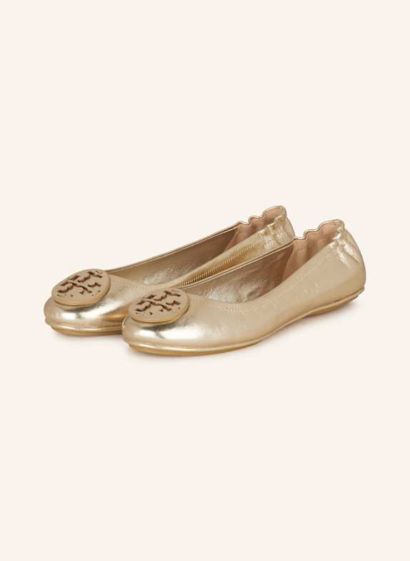 TORY BURCH Ballerinas MINNIE GOLD