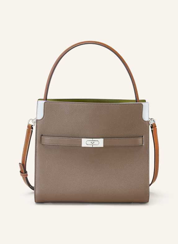 TORY BURCH Torebka LEE RADZIWILL SZAROBRĄZOWY