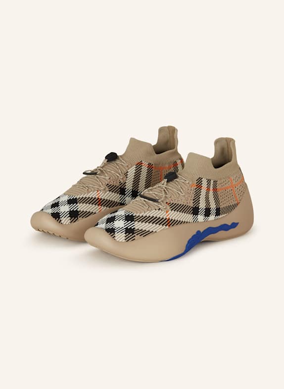 BURBERRY Sneaker NEPTUNE BEIGE/ SCHWARZ/ WEISS