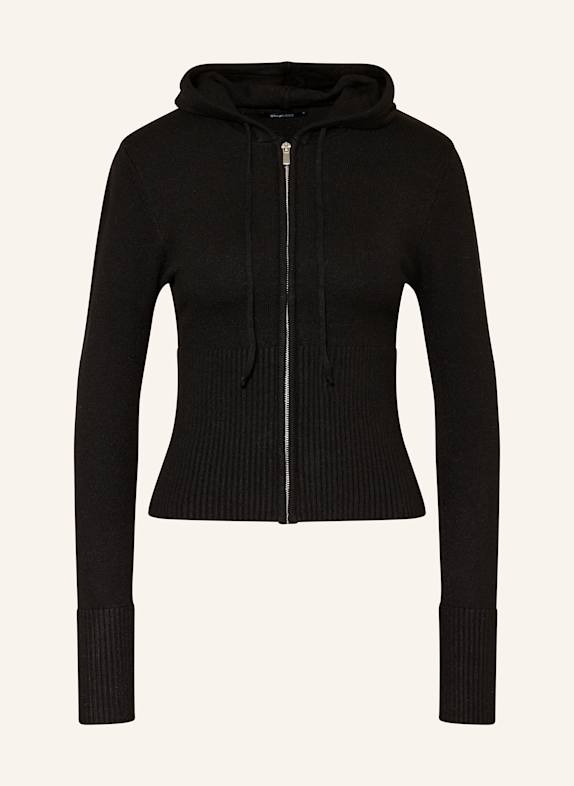 gina tricot Strickjacke SCHWARZ