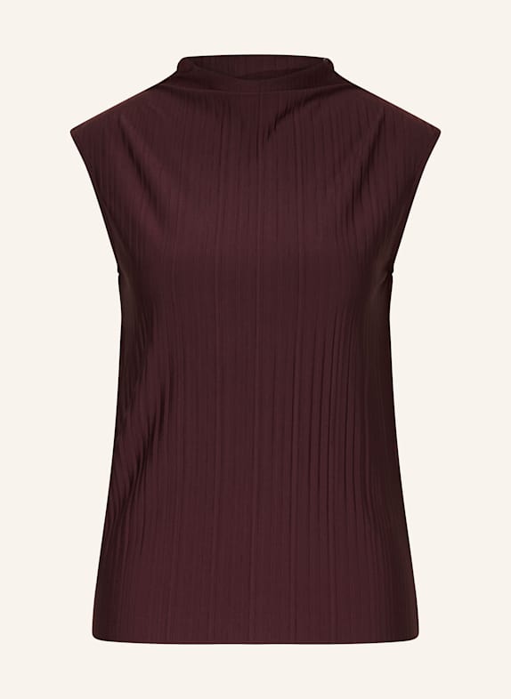 gina tricot Plisseetop DUNKELROT