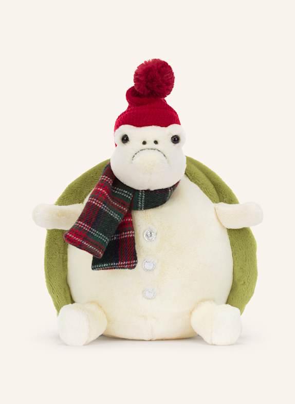 Jellycat Plüsch-Spielzeg SNOWMAN TIMMY TURTLE WEISS/ GRÜN/ ROT