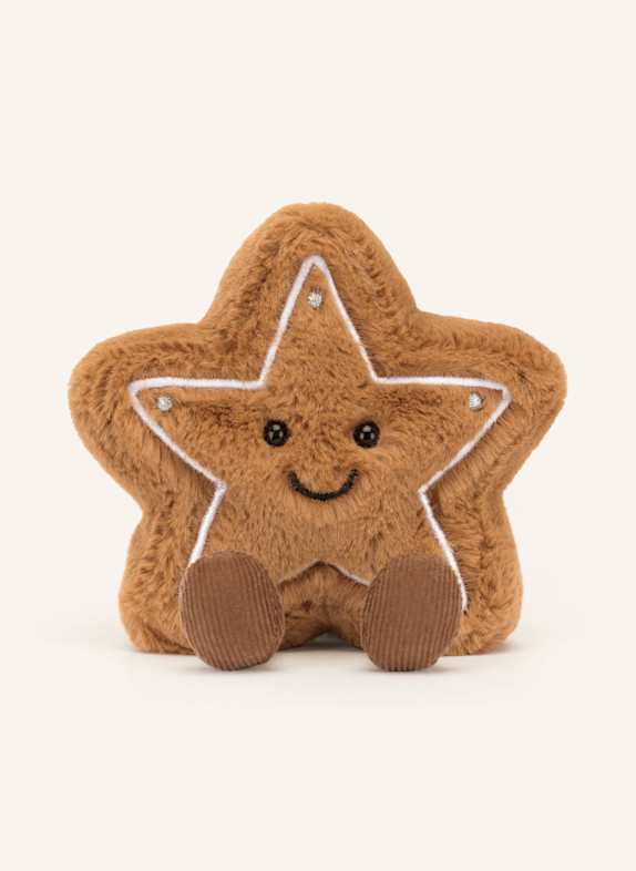 Jellycat Plüsch-Spielzeug AMUSEABLE STAR COOKIE COGNAC/ WEISS