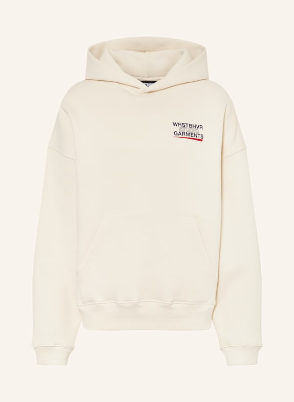 WRSTBHVR Hoodie DANY CREAM/ BLACK/ RED