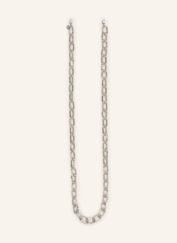CHEEKY CHAIN MUNICH Smartphone-Kette MESH SILBER/ WEISS