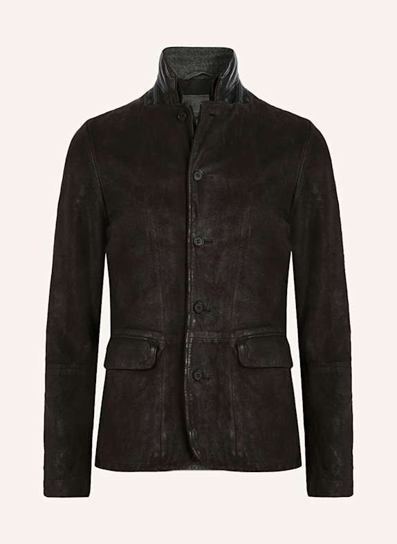 ALLSAINTS Lederjacke SURVEY DUNKELGRAU