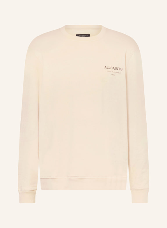 ALLSAINTS UNDERGROUND CREW" sweatshirt LIGHT BROWN/ DARK BROWN