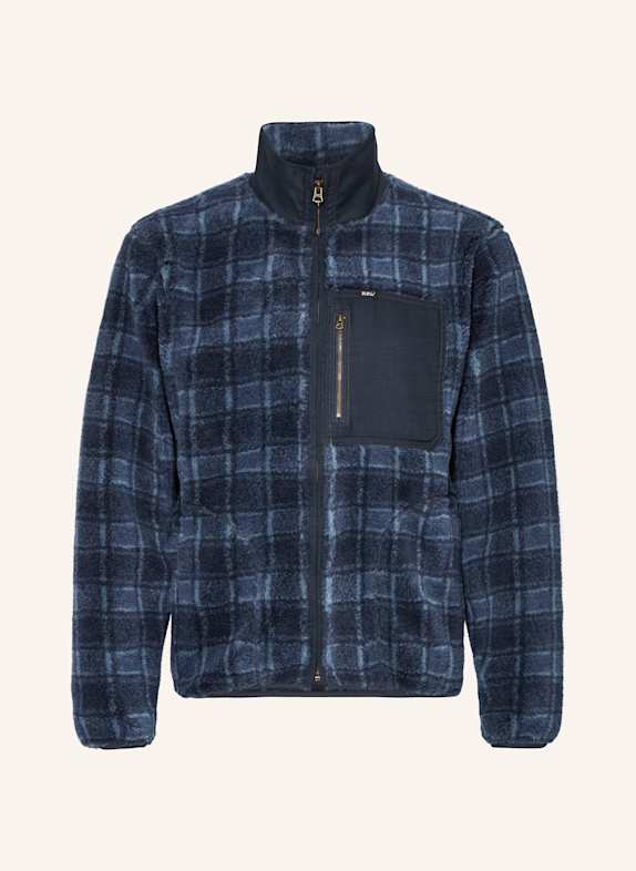 RRL Teddyfell-Jacke DUNKELBLAU