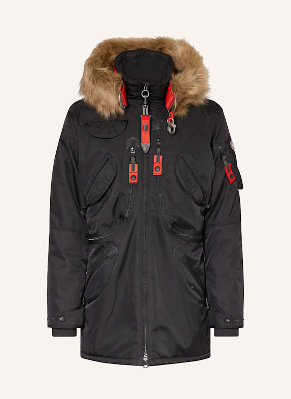 WELLENSTEYN Parka RESCUE SCHWARZ/ ROT