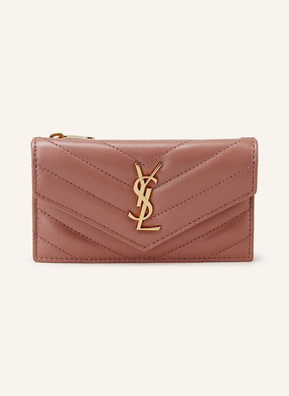 SAINT LAURENT Kartenetui mit Münzfach ROSÉ