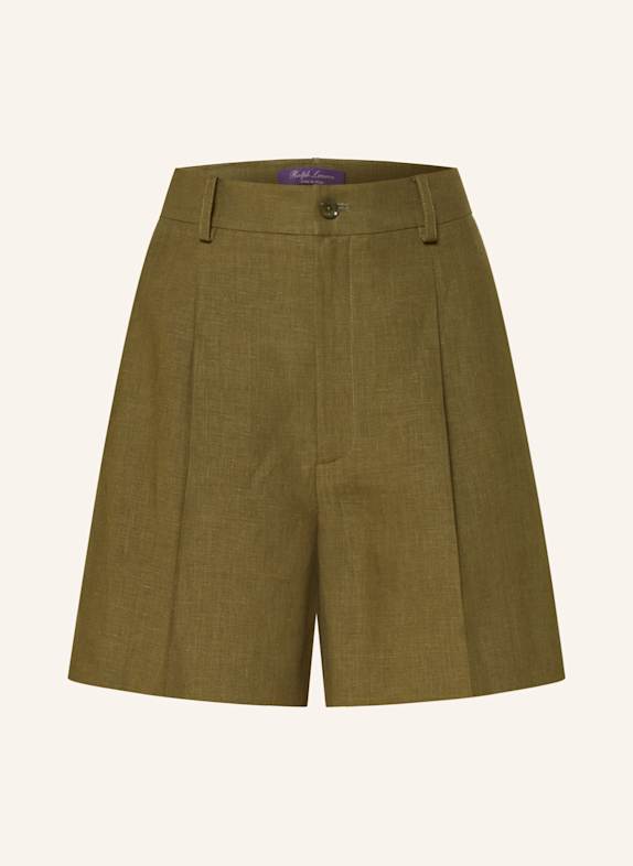 RALPH LAUREN Collection Shorts TRACY aus Leinen KHAKI