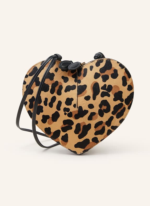 ALAÏA Umhängetasche LE COEUR COGNAC/ BRAUN/ SCHWARZ