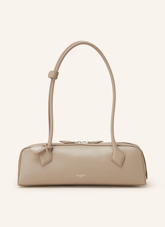 ALAÏA Schultertasche LE TECKEL MEDIUM HELLGRAU