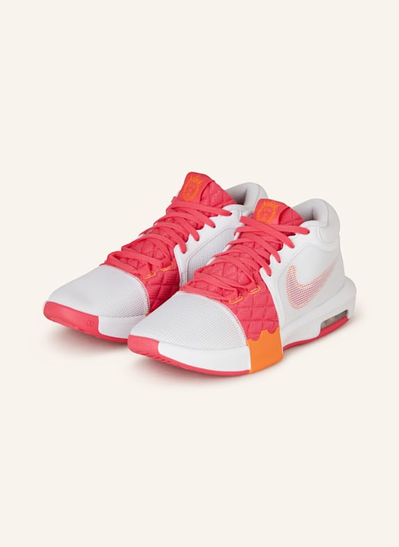 Nike Basketballschuhe LEBRON WITTNESS VIII WEISS/ PINK