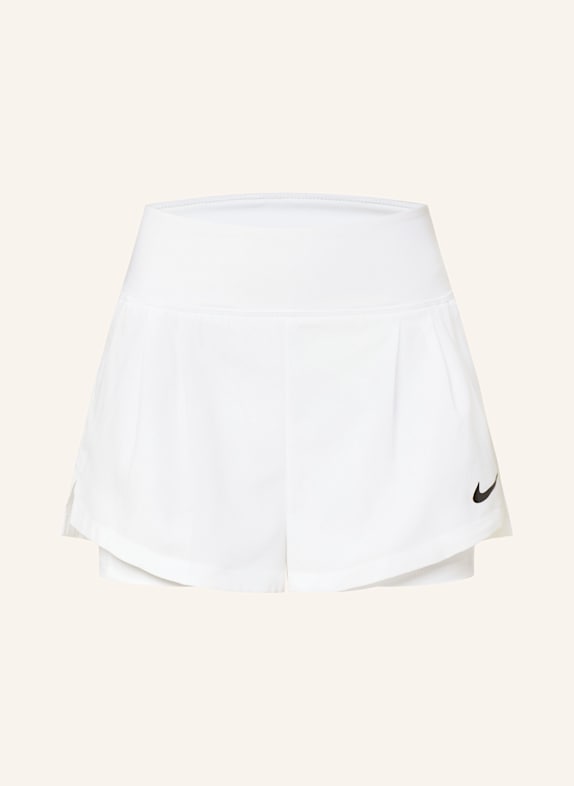 Nike Szorty tenisowe 2 w 1 COURT ADVANTAGE BIAŁY