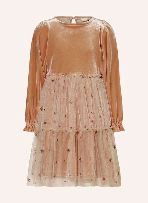 SOFIE SCHNOOR Samtkleid mit Volants ROSÉ