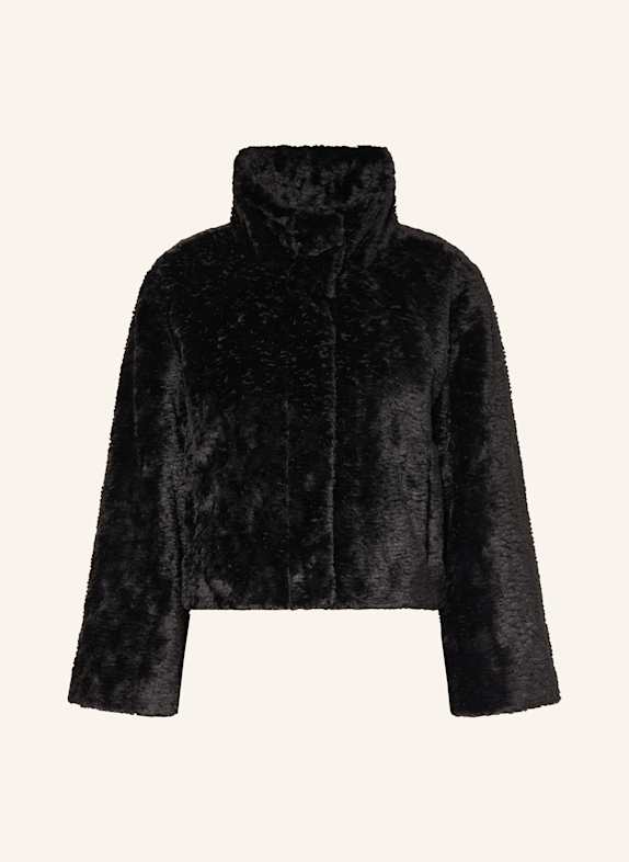 monari Kunstpelz-Jacke SCHWARZ