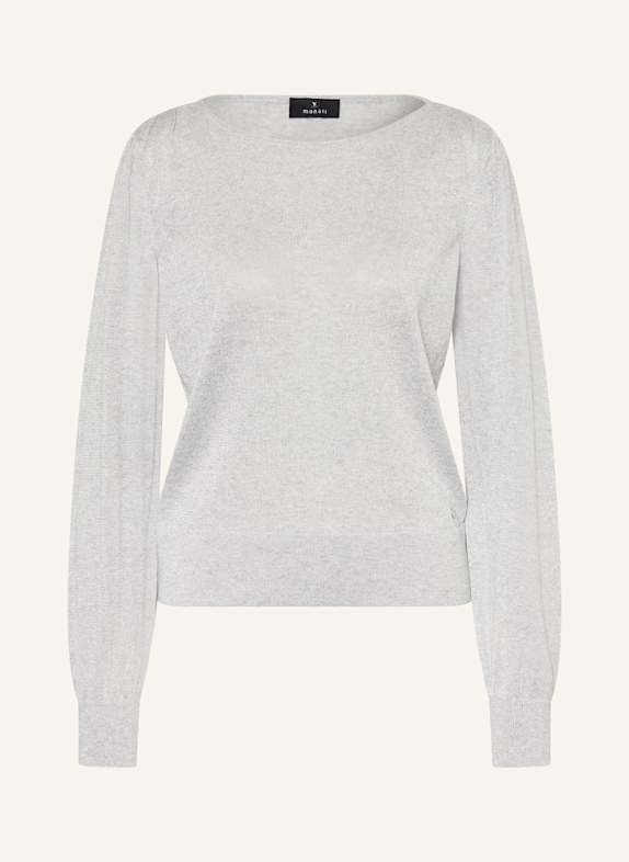 monari Pullover mit Glitzergarn HELLGRAU