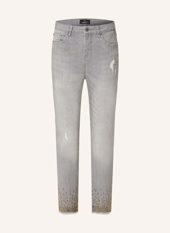 monari 7/8-Jeans mit Schmucksteinen 903 chrome