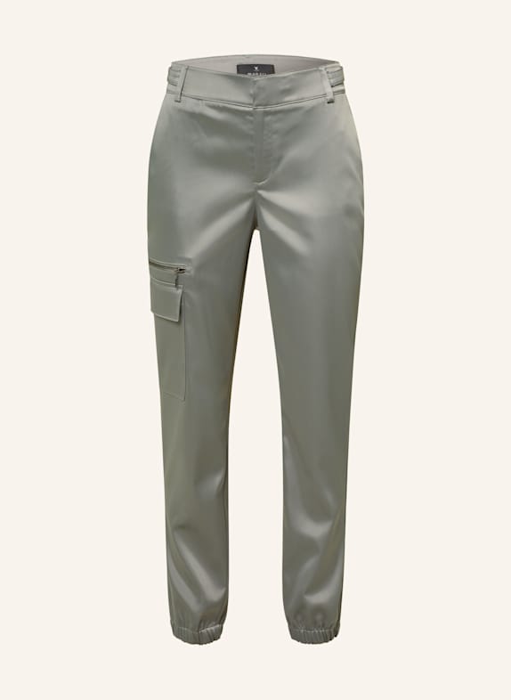 monari Cargohose aus Satin GRÜN