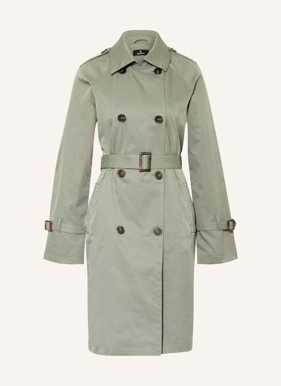 monari Trenchcoat mit Schmucksteinen 675 forest