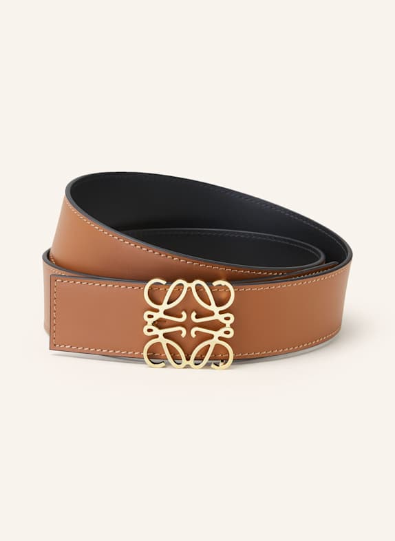 LOEWE Ledergürtel zum Wenden COGNAC