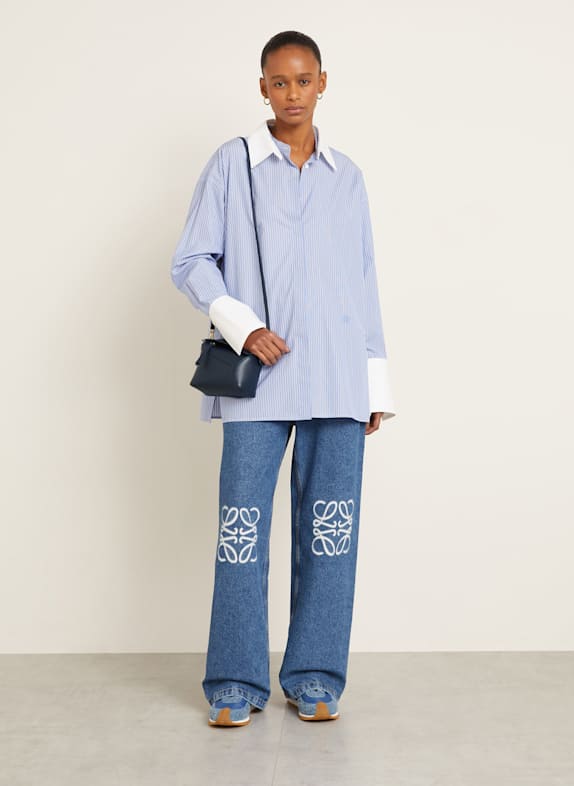 LOEWE Handtas PUZZLE EDGE MINI DONKERBLAUW