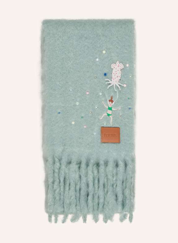 LOEWE Mohair-Schal MINT