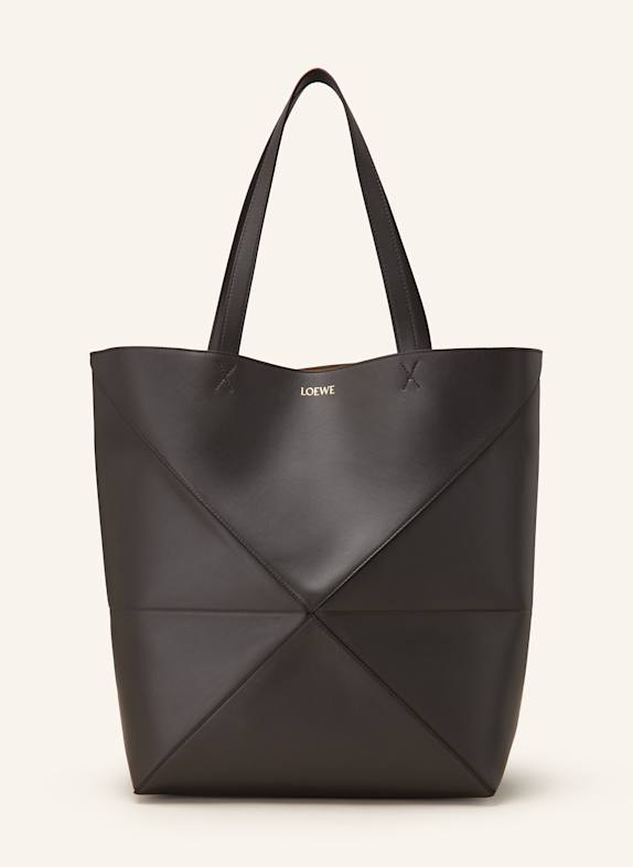 LOEWE Shopper PUZZLE FOLD TOTE LARGE DUNKELGRAU