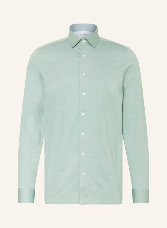 OLYMP Jerseyhemd Luxor 24/Seven modern fit HELLGRÜN