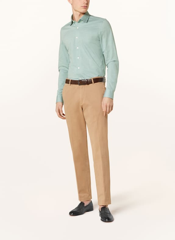 OLYMP Jerseyhemd Luxor 24/Seven modern fit HELLGRÜN