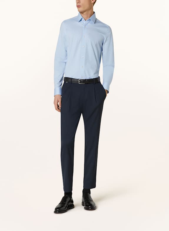 OLYMP Jerseyhemd Luxor 24/Seven modern fit HELLBLAU