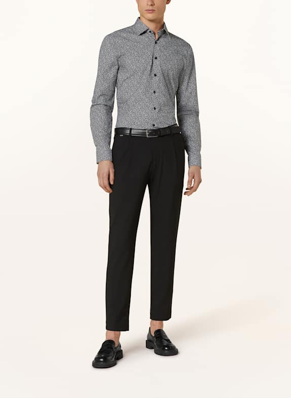 OLYMP Hemd No. Six super slim SCHWARZ / GRAU / WEISS