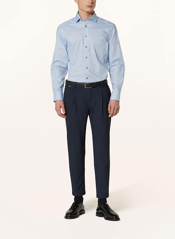OLYMP Hemd Level Five modern fit HELLBLAU / DUNKELBLAU