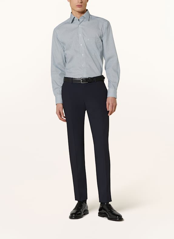 OLYMP Hemd Luxor comfort fit GRÜN / DUNKELBLAU / WEISS